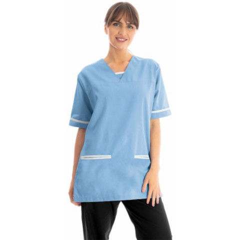 Key Scrubs V Neck Lightweight Scrub Top With Trim