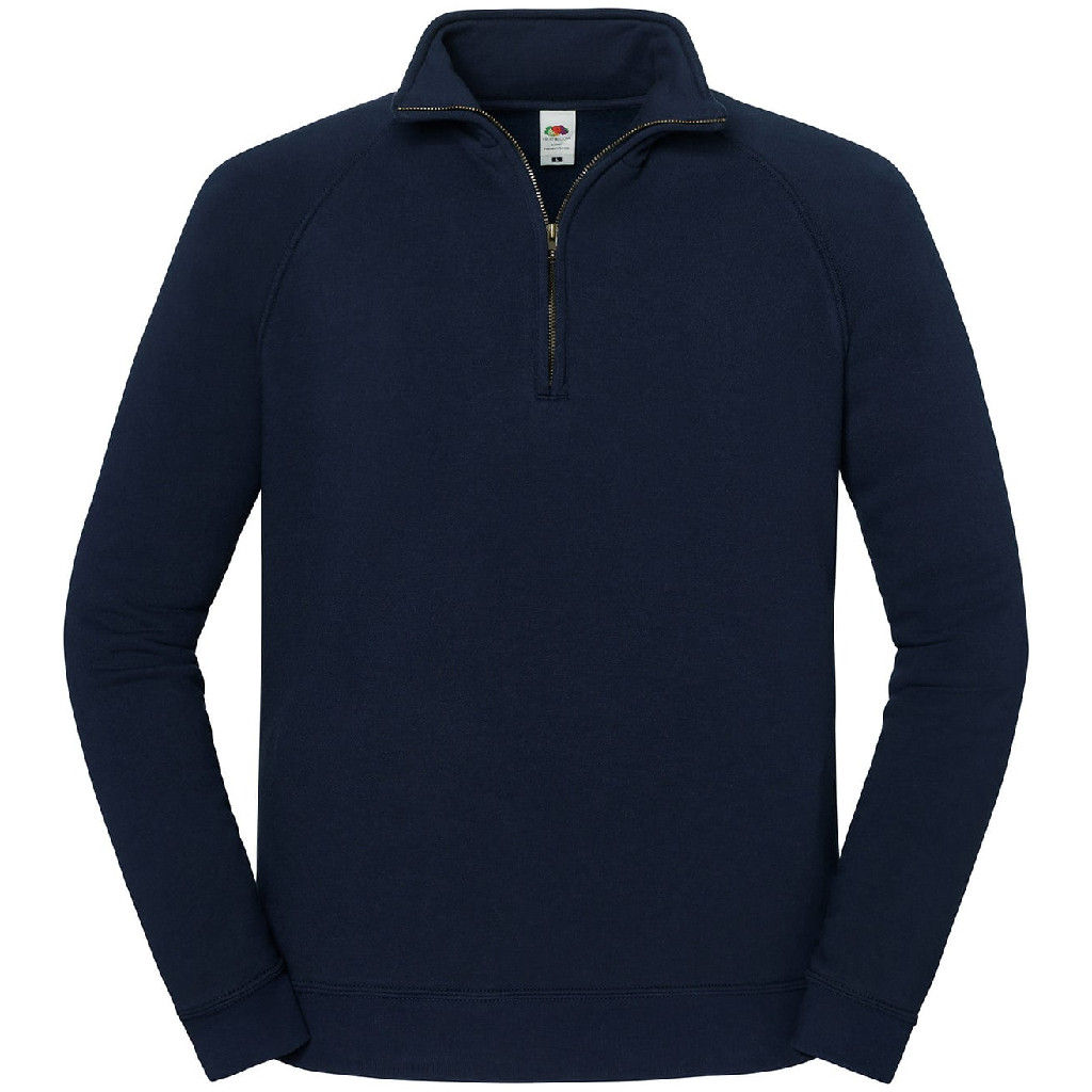 Fruit Of The Loom Iconic Premium Zip-Neck Sweat