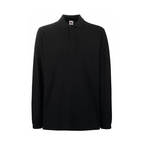 Fruit of the Loom Long Sleeve Pique Polo Shirt