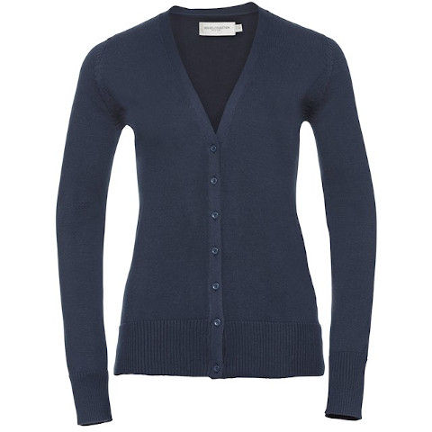 Russell Women's V-Neck Knitted Cardigan