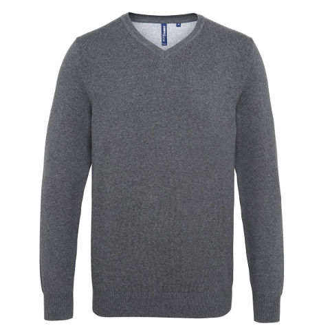 Asquith & Fox Men's Cotton Blend V-Neck Sweater