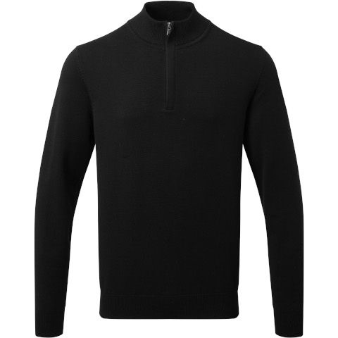 Asquith & Fox Men's Cotton Blend 1/4 Zip Sweater