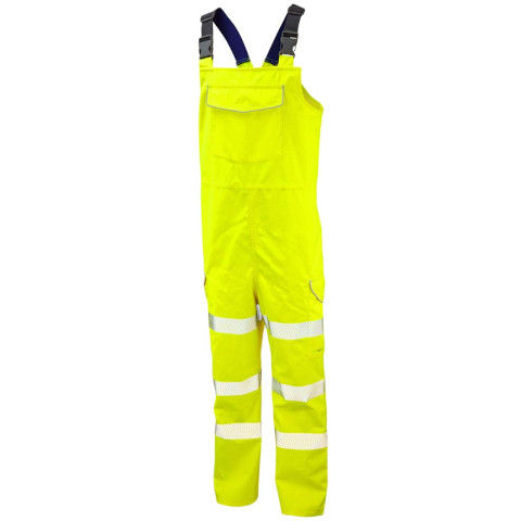 Leo Workwear Hi Vis Northam Breathable Bib & Brace
