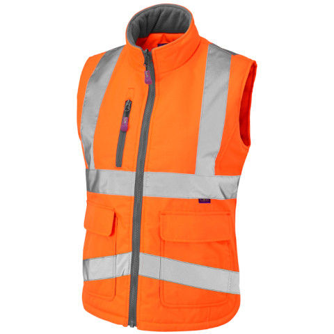 Leo Workwear Hi Vis Sandymere Bodywarmer
