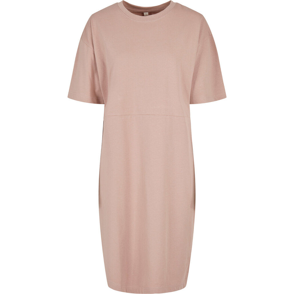 Build Your Brand Women's Organic Oversizes Slit Tee Dress