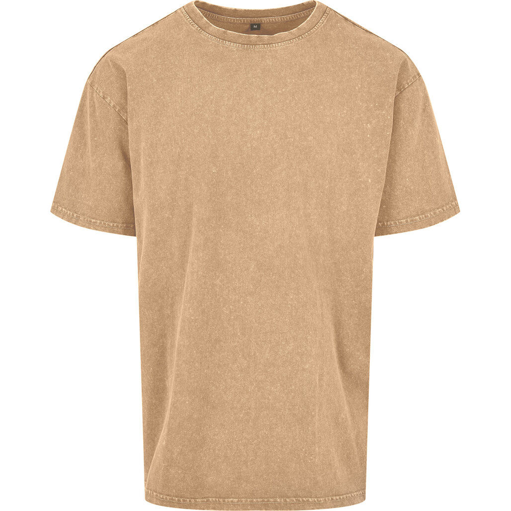Build Your Brand Acid Washed Heavy Oversized Tee