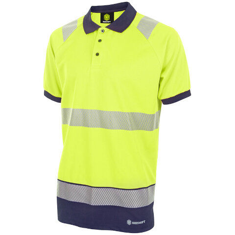 Beeswift Hi-Vis Two Tone Polo Short Sleeve