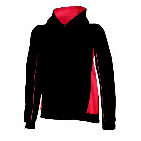 Finden & Hales Kids Contrast Hooded Sweatshirt