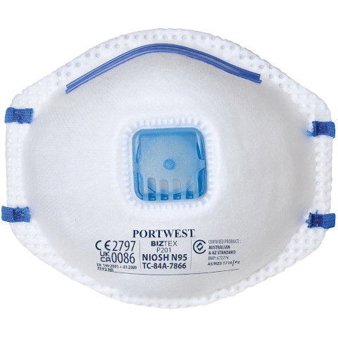 Portwest FFP2 Valved Respirator, (PK10)