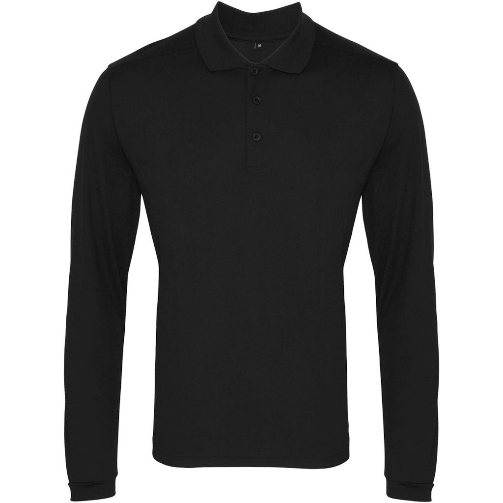 Premier Long Sleeve Coolchecker Pique Polo Shirt