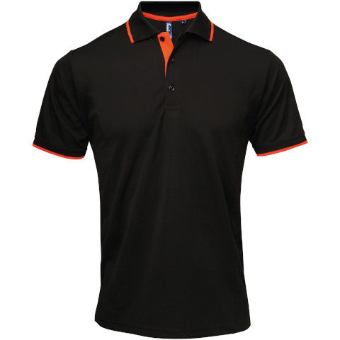 Premier Contrast Coolchecker Polo Shirt