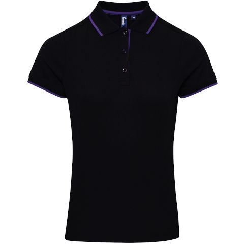 Premier Women's Contrast Coolchecker Polo Shirt