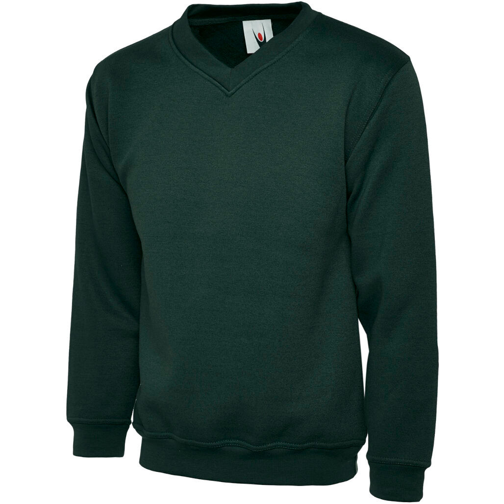Uneek Childrens Classic V-Neck Sweatshirt