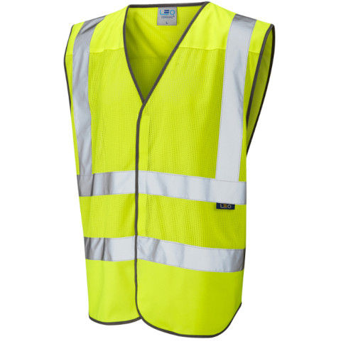 Leo Workwear Hi Vis Arlington Coolviz Waistcoat