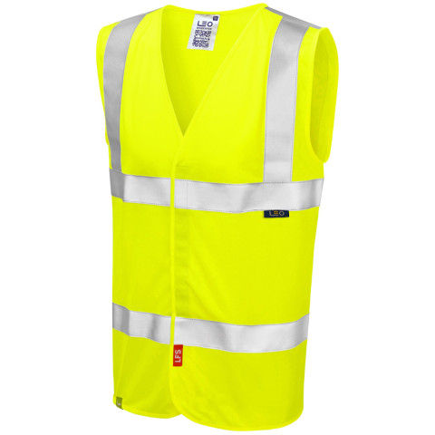 Leo Workwear Hi Vis Milford LFS Waistcoat