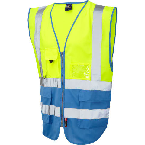 Leo Workwear Hi Vis Lynton Superior Waistcoat