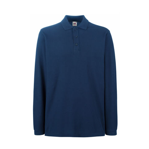 Fruit of the Loom Long Sleeve Pique Polo Shirt