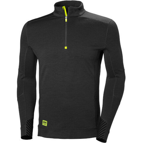 Helly Hansen LIFA Base Layer Half Zip Sweatshirt in Black