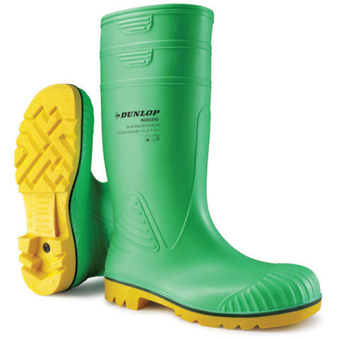 Dunlop Acifort Hazguard Full Safety Wellington in Green