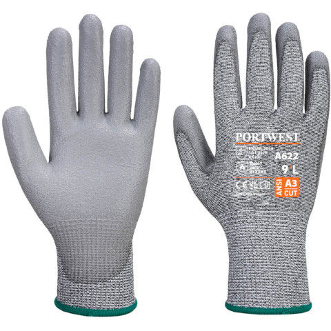 Portwest Cut C13 PU Glove in Grey