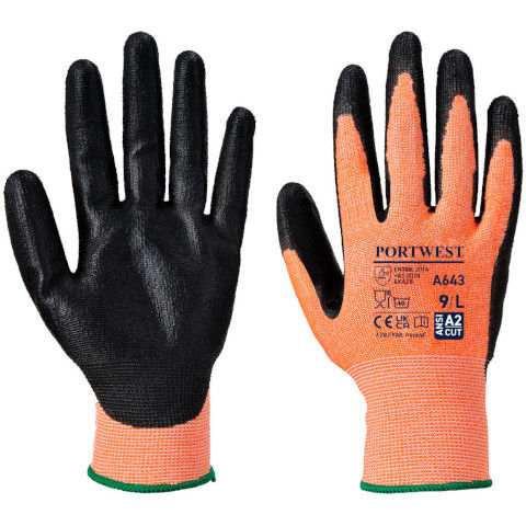 Portwest Amber Cut Glove - Nitrile Foam in Amber