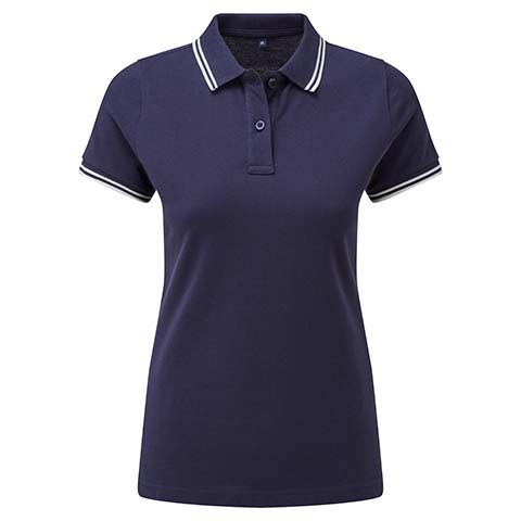 Asquith & Fox Women's Classic Fit Tipped Polo