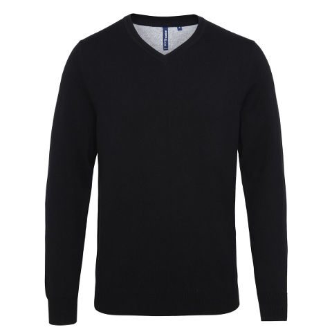 Asquith & Fox Men's Cotton Blend V-Neck Sweater