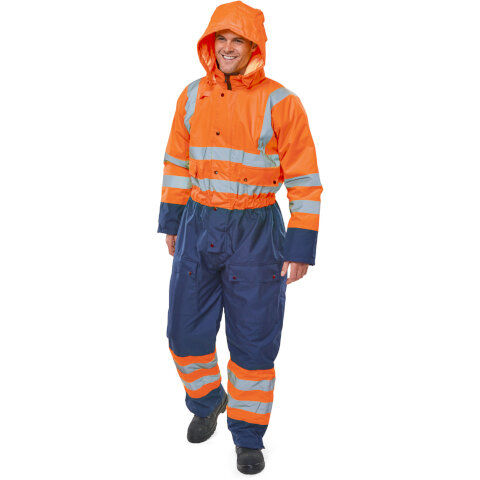 Beeswift Two-Tone Hi-Vis Thermal Waterproof Coverall