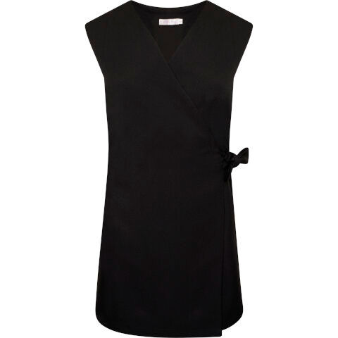La Beeby Amie Sleeveless Wrap Tunic in Black