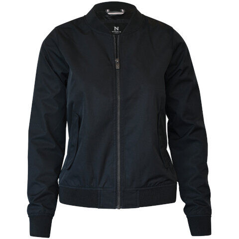 Nimbus Women's Bleecker Authentic Bomber Jacket in Dark Navy