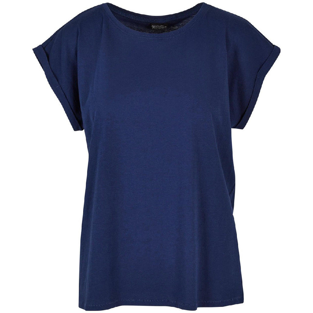 Build Your Brand Women's Extended Shoulder T-Shirt