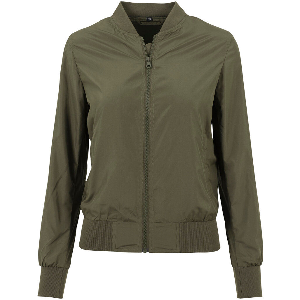 Build Your Brand Women's Light Bomber Jacket