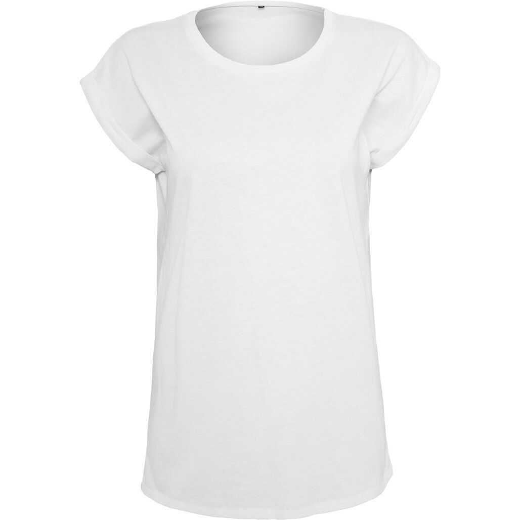 Build Your Brand Women's Organic Extended Shoulder Tee