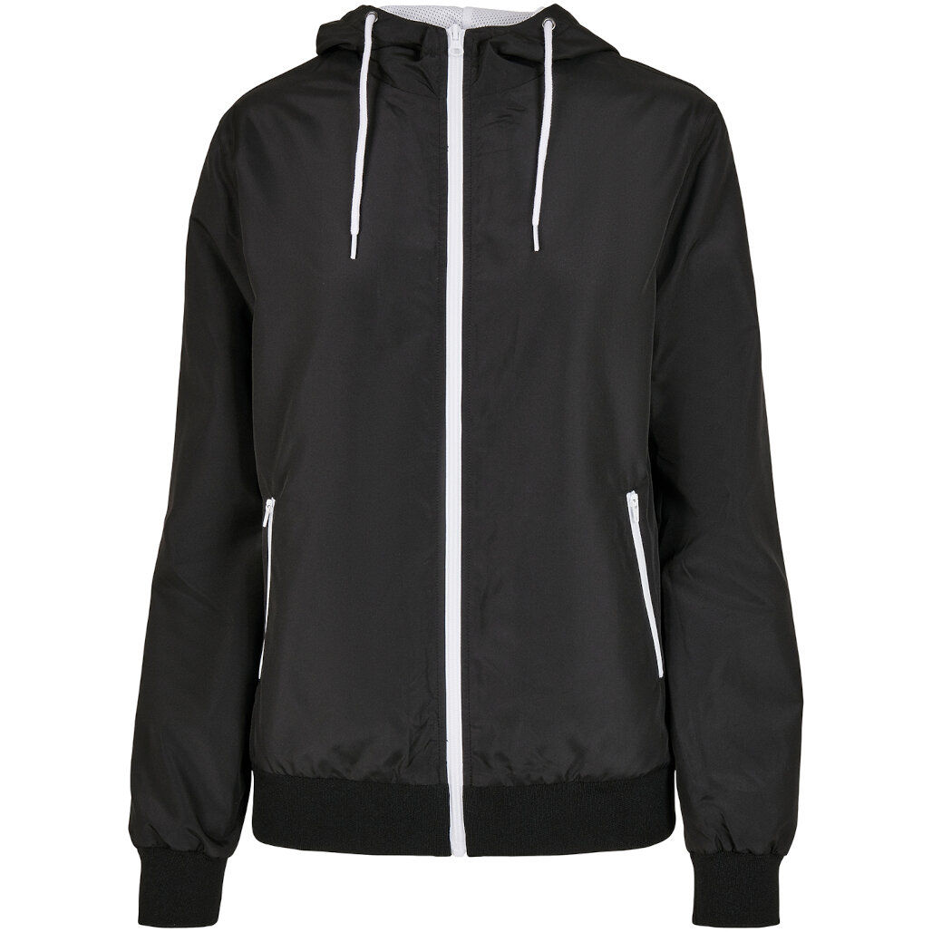 Build Your Brand Women's Recycled Windrunner