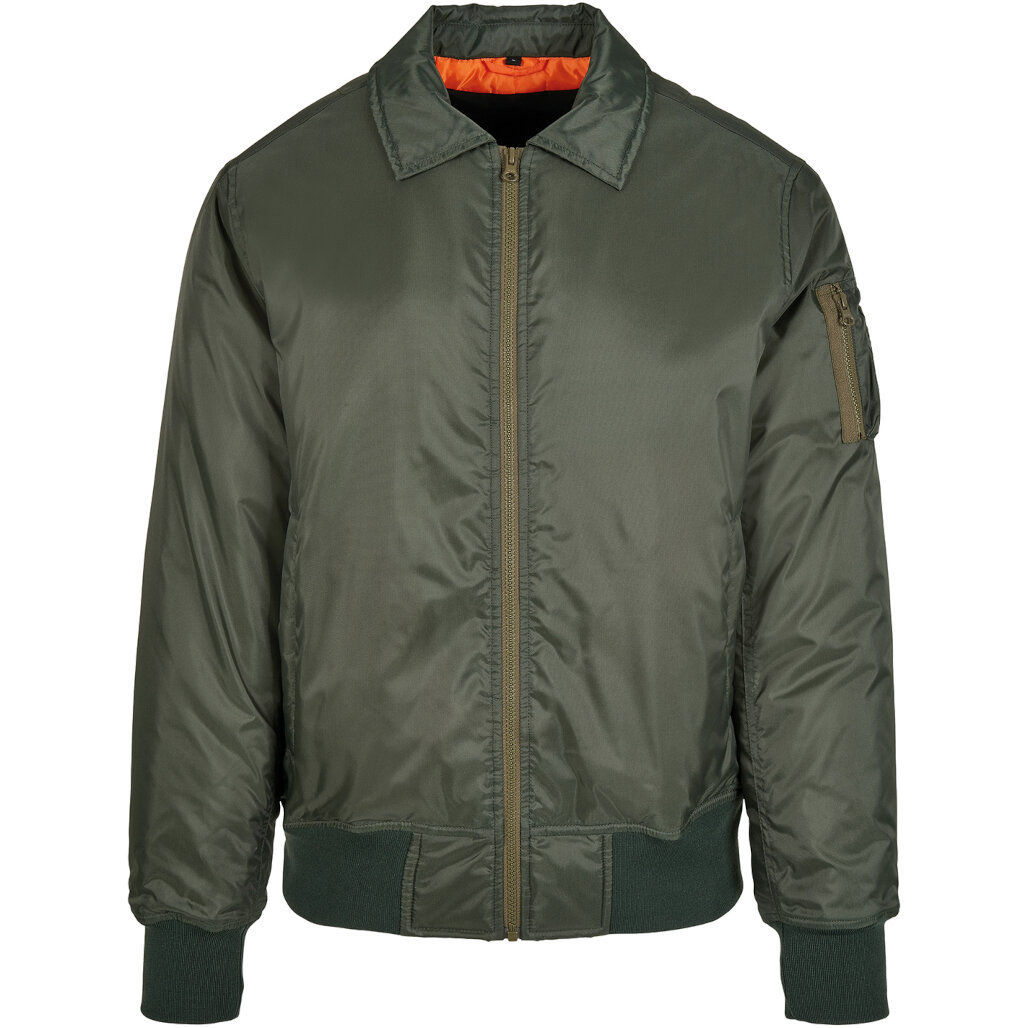 Build Your Brand Collar Bomber Jacket