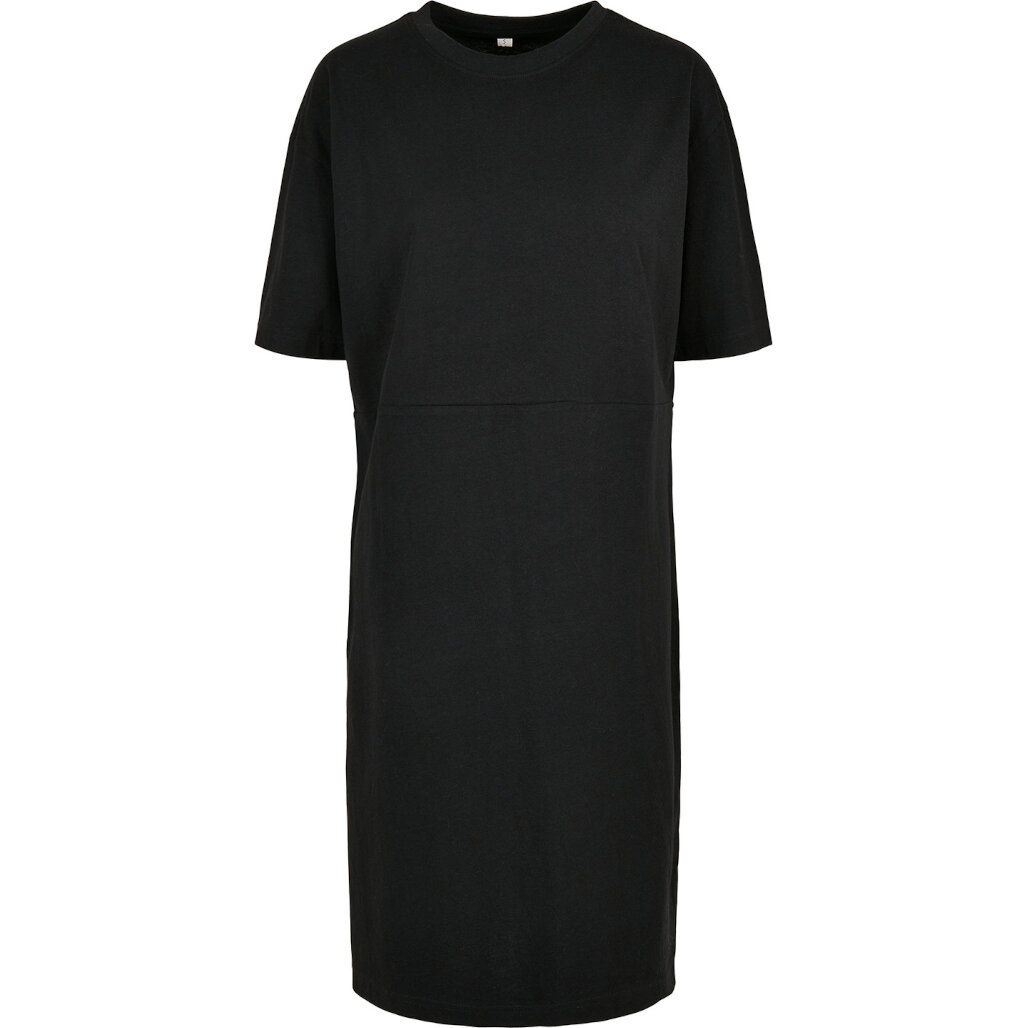 Build Your Brand Women's Organic Oversizes Slit Tee Dress