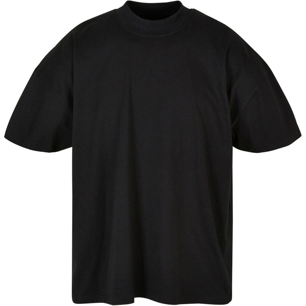 Build Your Brand Oversized Mock Neck Tee