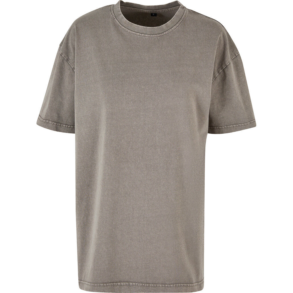 Build Your Brand Women's Oversized Acid Wash Tee
