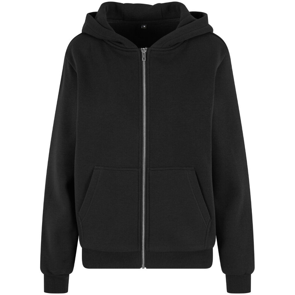Build Your Brand Women's Fluffy Zip Hoodie