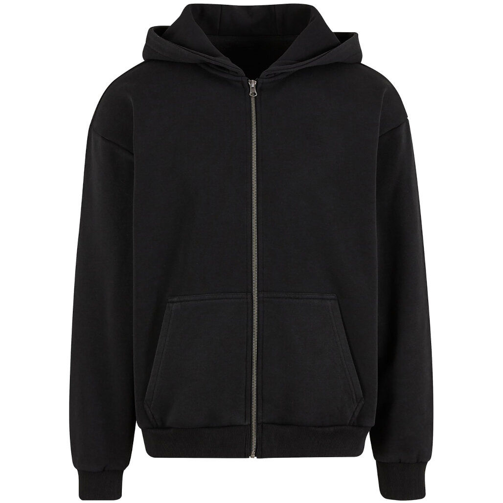 Build Your Brand Vintage Heavy Zip Hoodie
