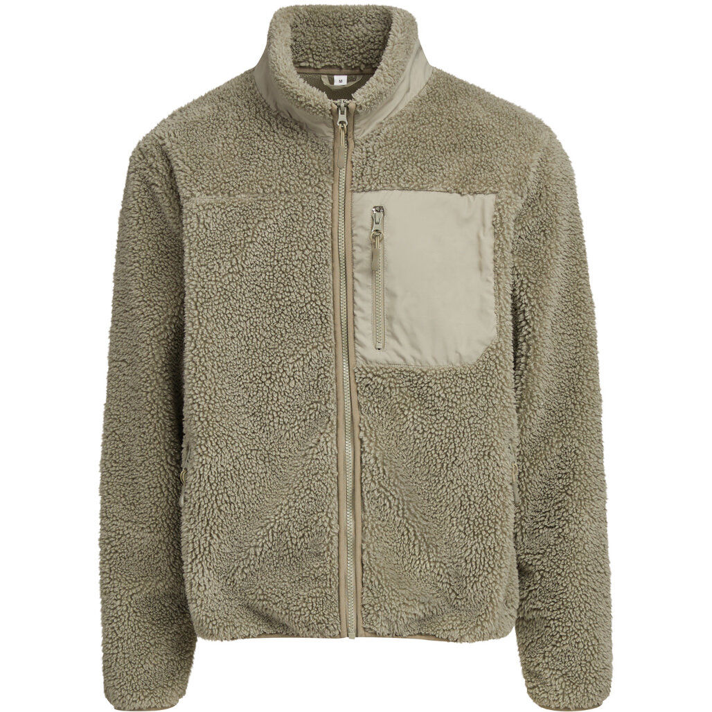 Build Your Brand Bonded Sherpa Jacket