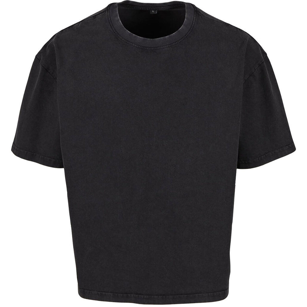 Build Your Brand Vintage Cropped Heavy Oversized Tee