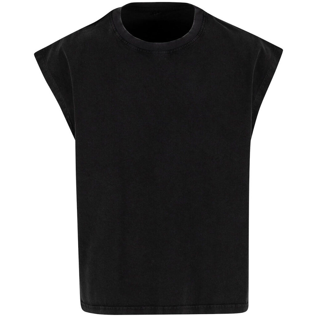 Build Your Brand Vintage Cropped Heavy Sleeveless Tee