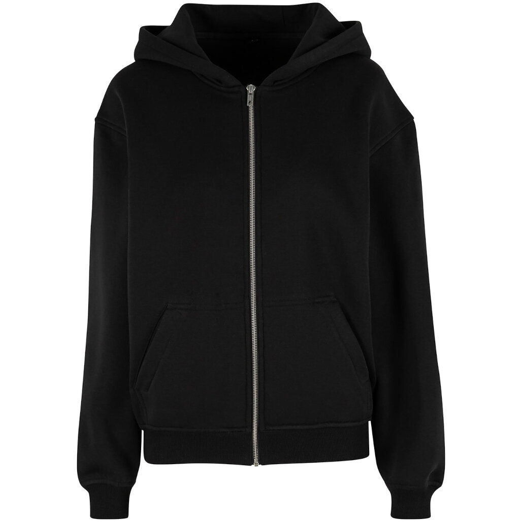 Build Your Brand Women's Loose-Fit Zip Hoodie