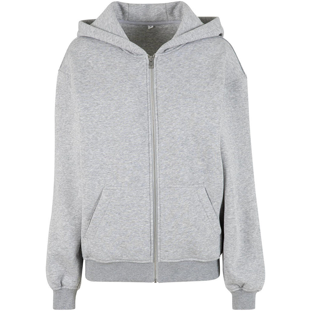 Build Your Brand Women's Loose-Fit Zip Hoodie