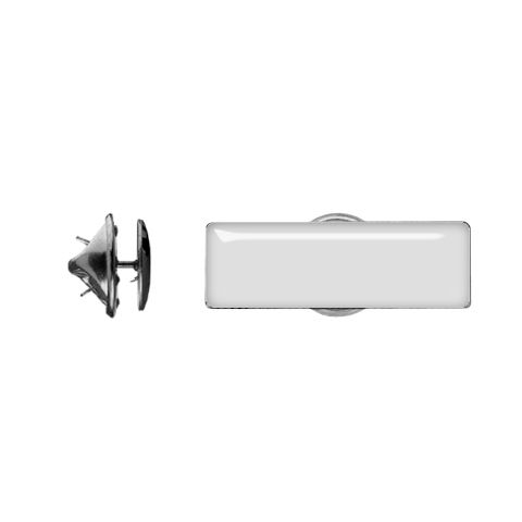 Promotional Merchandise Pin Badge Rectangle (Pack of 50) in Clear