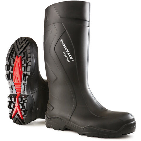 Dunlop Purofort+ Full Safety Black Wellington in Black