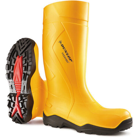 Dunlop Purofort+ Full Safety Yellow Wellington in Yellow