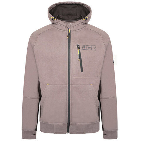 JCB Zip Thru Hoodie in Grey