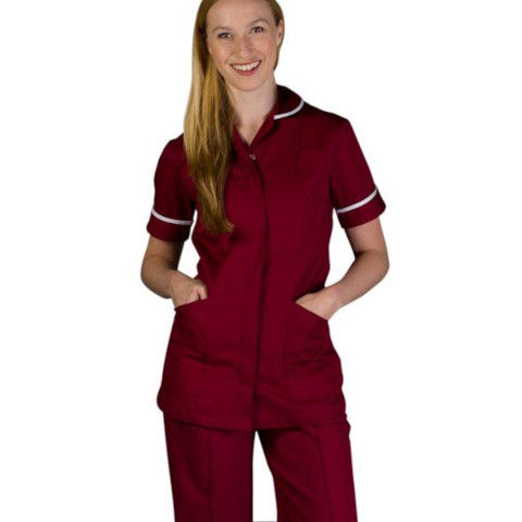 Maroon/White Trim